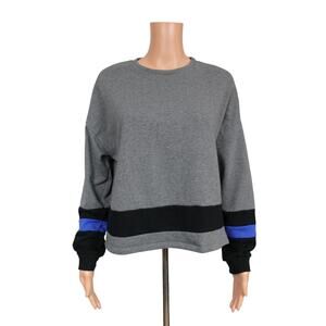 Demi Lovato Fabletics Oversized Cropped Sweatshirt Women's Size XXS